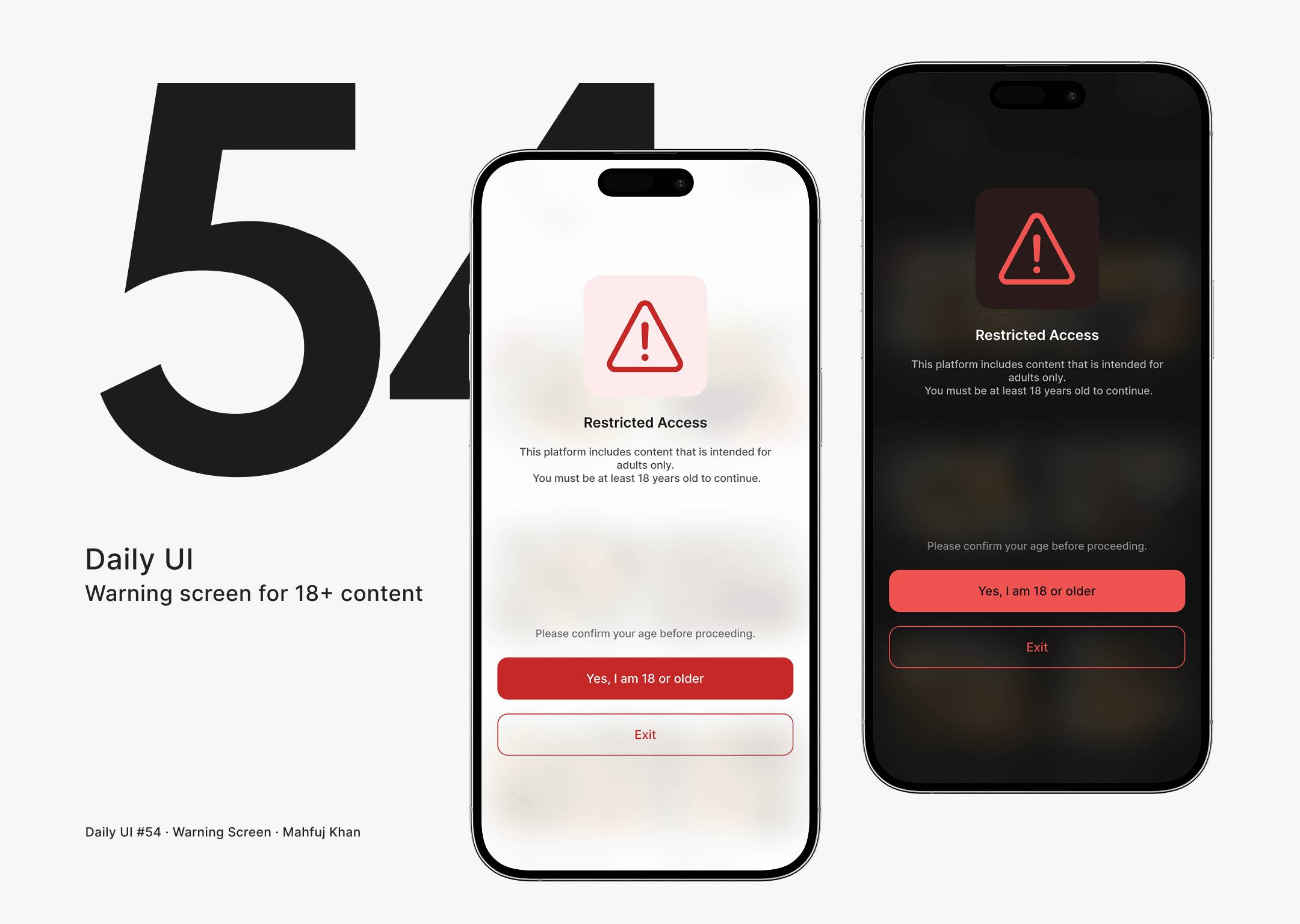 Daily UI Challenge #54
