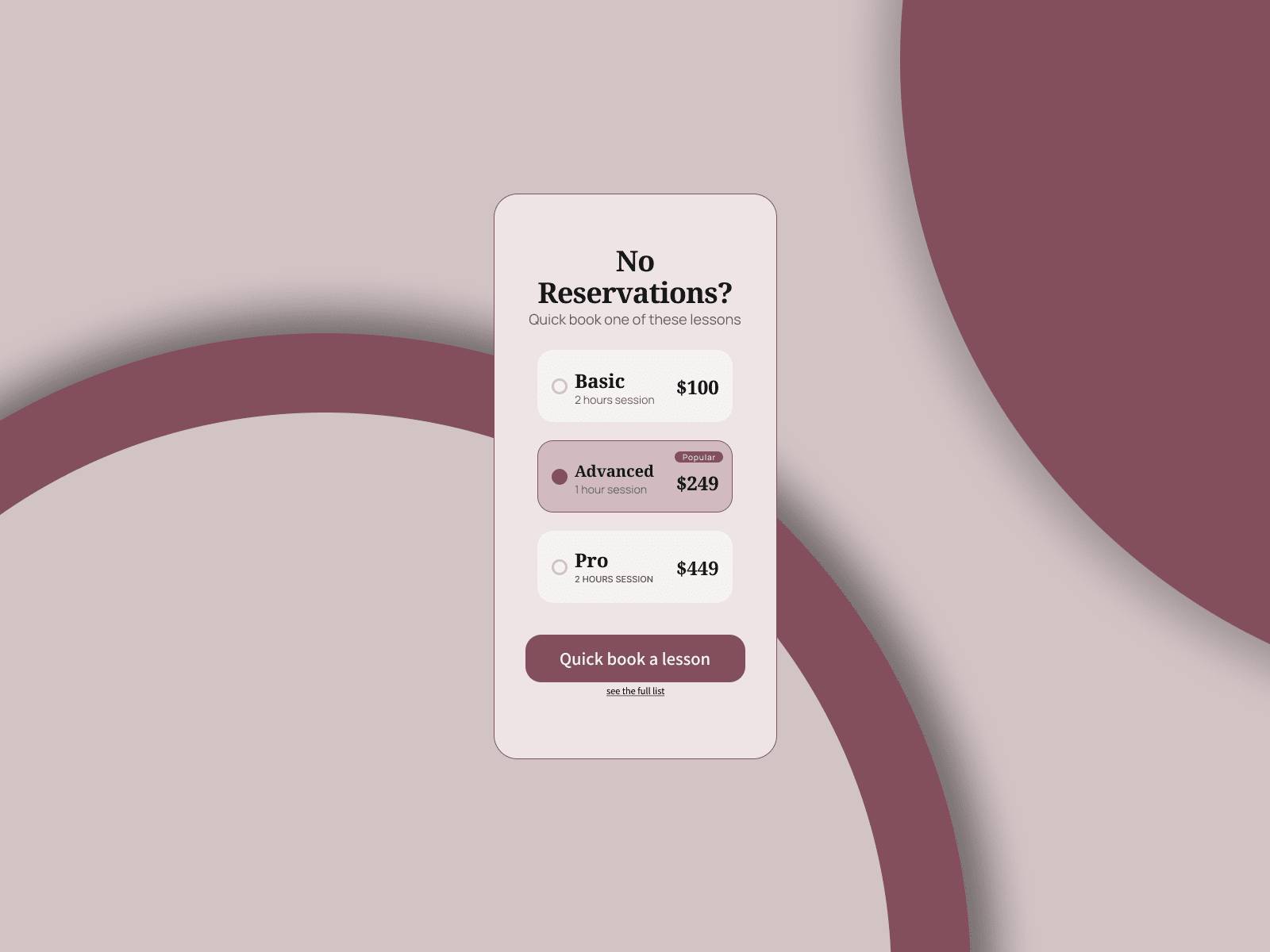 Daily UI Challenge #65