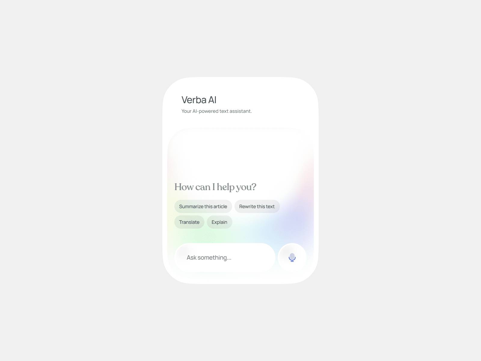 AI Text Assistant UI Component ✨